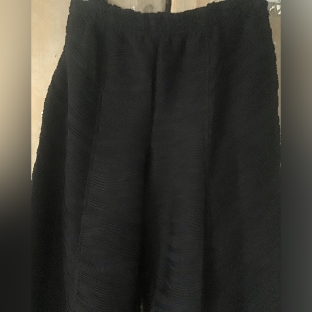 Moon Light Black Lantern Crop Pant Textured Fabric Size Large Pockets - Picture 7 of 10